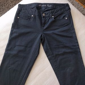 AE gray skinny jeans